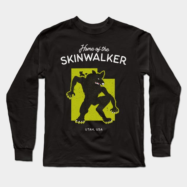 Home of the Skinwalker - Utah, USA Legend Long Sleeve T-Shirt by Strangeology